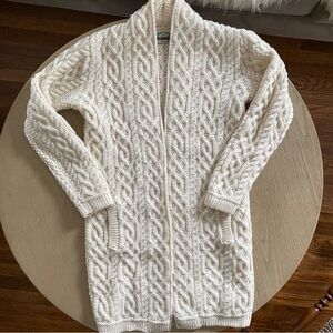 NWOT Aran wool cardigan